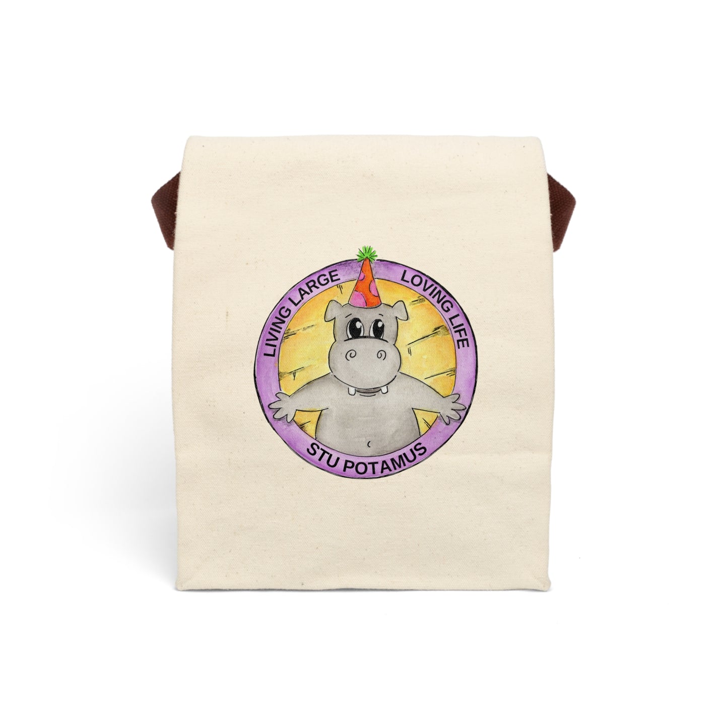 Canvas Lunch Bag With Strap