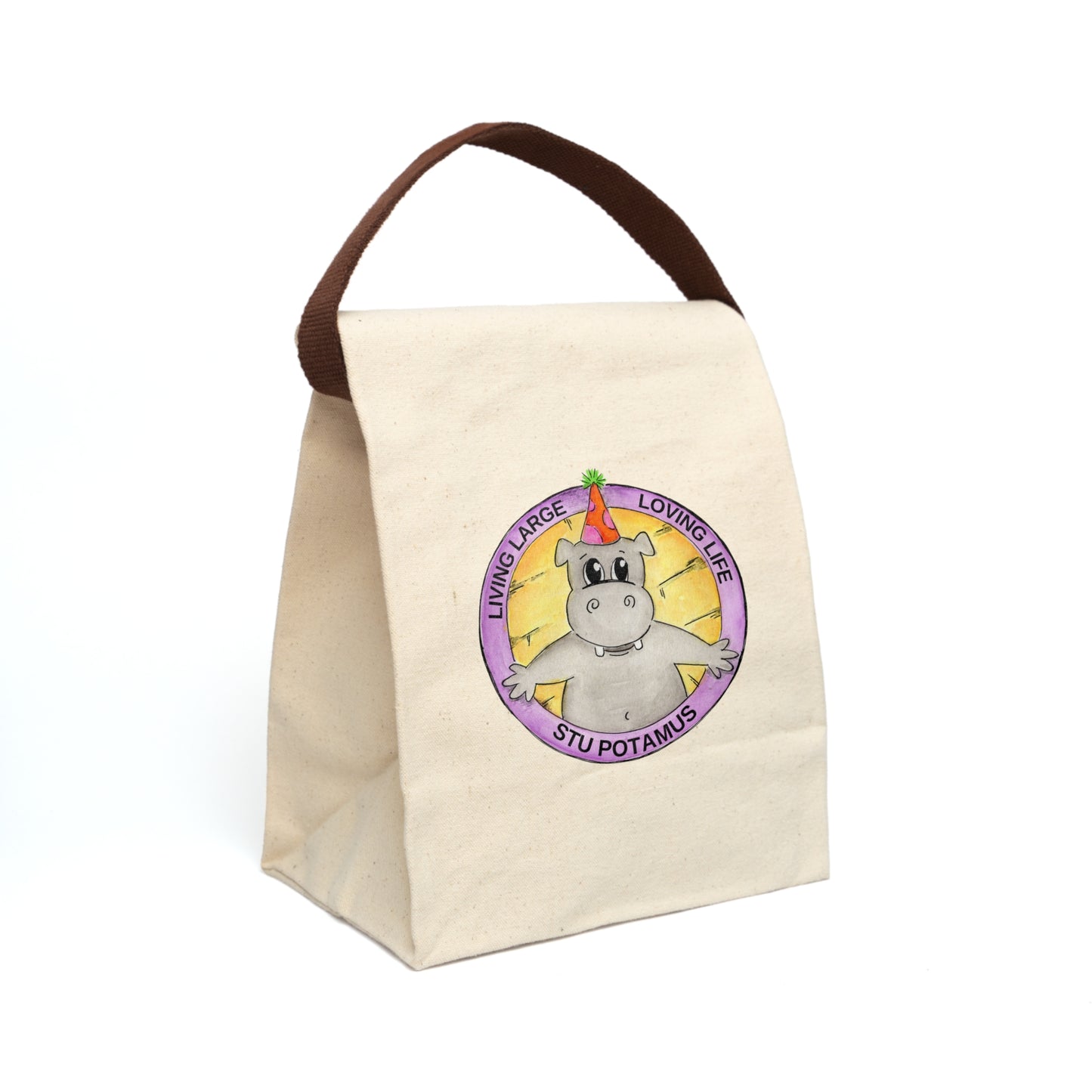 Canvas Lunch Bag With Strap